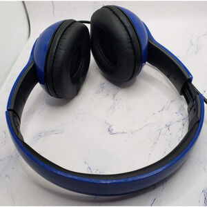 iHome Folding 3.5mm Blue Headphones with Travel Pouch